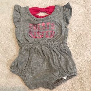 Best sister grey romper